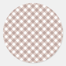 Patrón de Gingham de Brown