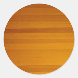 Pegatina Redonda patrón de grano de madera rubia