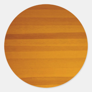 Pegatina Redonda patrón de grano de madera rubia