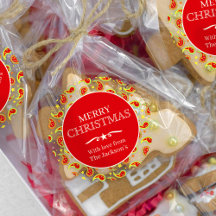 Patrón de paisley de Navidad estrella roja persona
