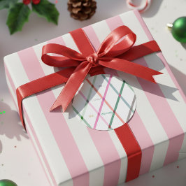 Pegatina Redonda Patrón de personalizado Pastel controlado hacia y 