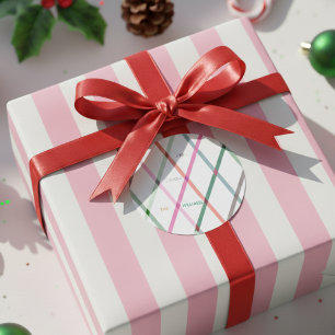 Pegatina Redonda Patrón de personalizado Pastel controlado hacia y 