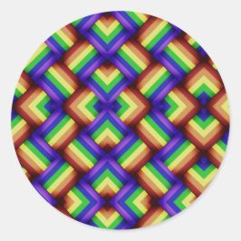 Pegatina Redonda Patrón Fiesta del Orgullo Gay