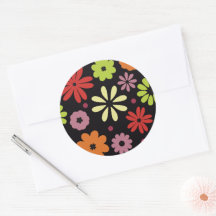Patrón floral continuo otoñal