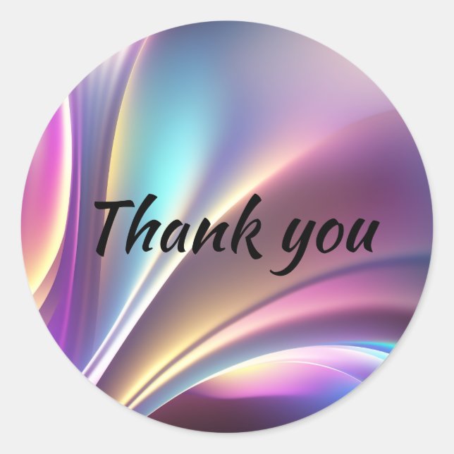 Pegatina Redonda Patrón holográfico (Anverso)