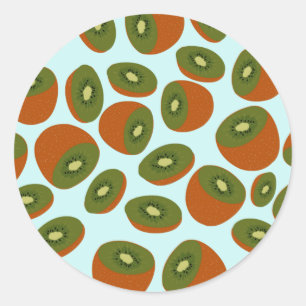 Pegatina Redonda Patrón Kiwifruit