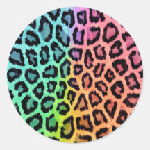 Patrón Leopardo colorido de moda