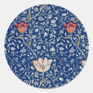 Pegatina Redonda Patrón Medway de William Morris