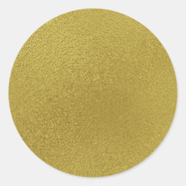 Pegatina Redonda Patrón Metalizado dorado