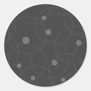 Pegatina Redonda Patrón moderno, simple, lúdico, divertido de círcu