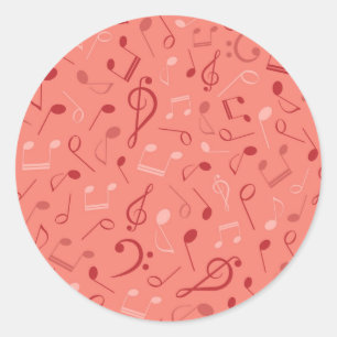 Pegatina Redonda Patrón musical