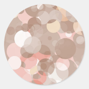 Pegatina Redonda Patrón simple - Círculos