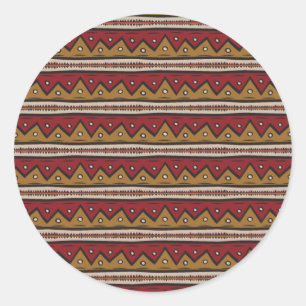 Pegatina Redonda Patrón tribal
