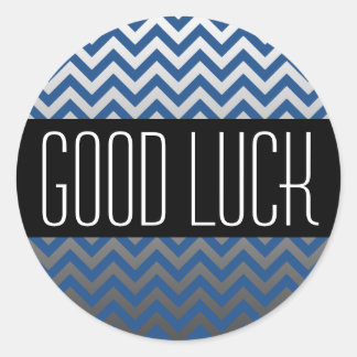 Pegatina Redonda Patrón ZIGZAG - gradientes grises + tu trasero.