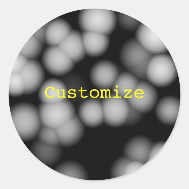 Pegatina Redonda Patrones de Boda para extranjeros - Plantilla (Anverso)