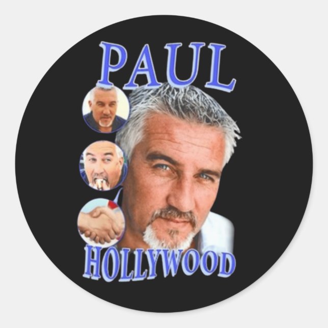 Pegatina Redonda Paul Hollywood (Anverso)