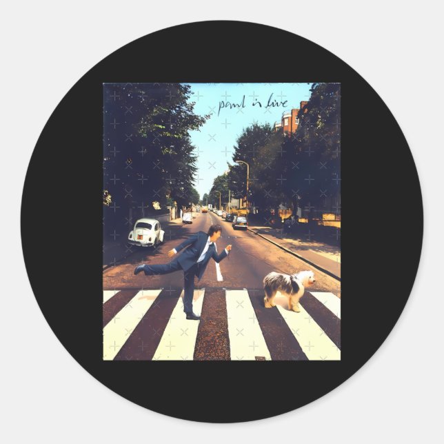 Pegatina Redonda Paul Mccartney Pegatina1 (Anverso)