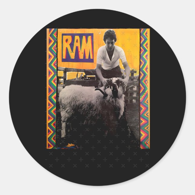 Pegatina Redonda Paul Mccartney Pegatina4 (Anverso)