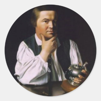 Pegatina Redonda Paul Revere