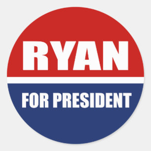 Pegatina Redonda Paul Ryan 2012