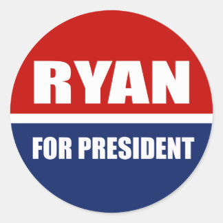 Pegatina Redonda Paul Ryan 2012
