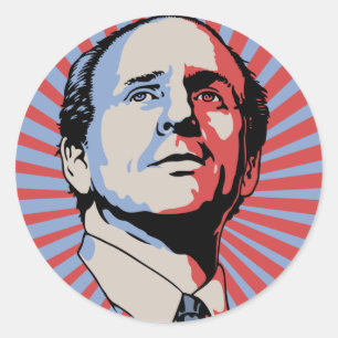 Pegatina Redonda Paul Wellstone