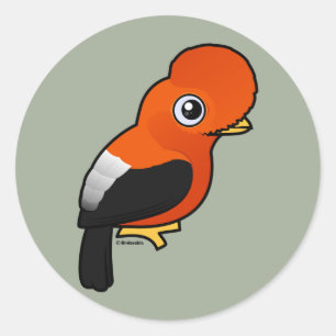 Pegatina Redonda Pavo de rock andino