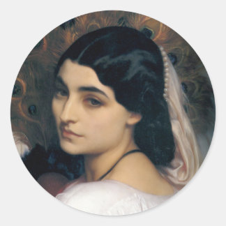 Pegatina Redonda Pavonia - Lord Frederick Leighton