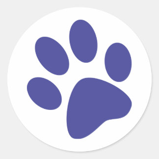Pegatina Redonda Paw