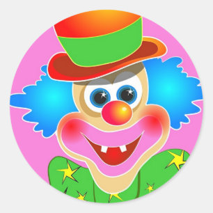 Pegatina Redonda Payaso