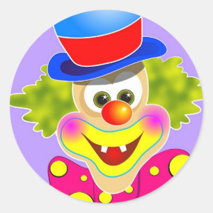 Pegatina Redonda Payaso