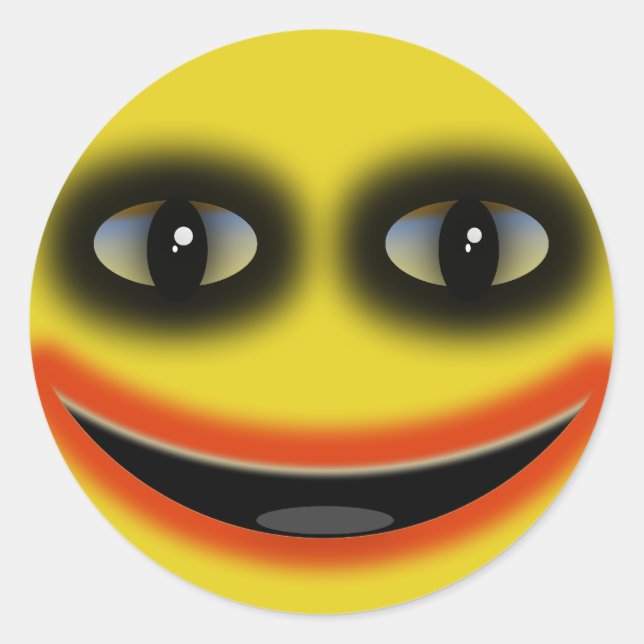 Pegatina Redonda Payaso (Anverso)