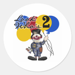 Pegatina Redonda Payaso Circus