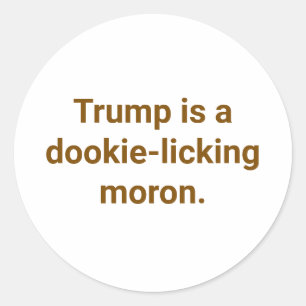Pegatina Redonda payaso comemierda Trump Hankamer Artjunkhaus Yum