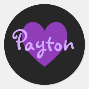 Pegatina Redonda Payton en morado