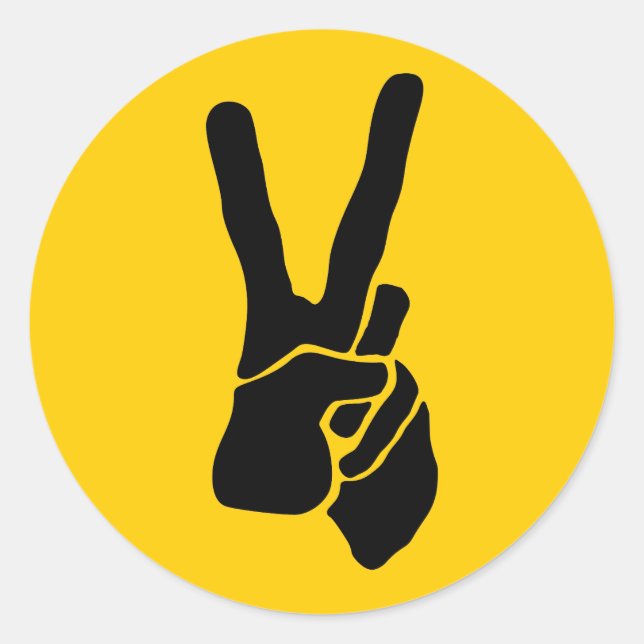 PEGATINA REDONDA PAZ (Anverso)