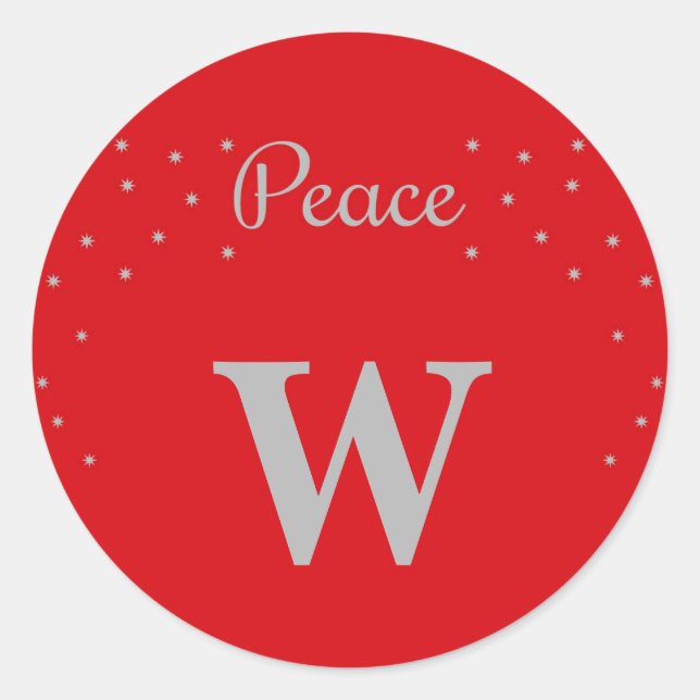 Pegatina Redonda Paz (Anverso)