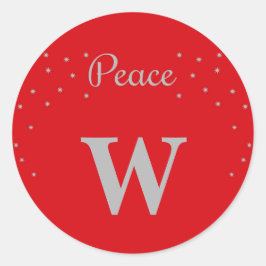 Pegatina Redonda Paz