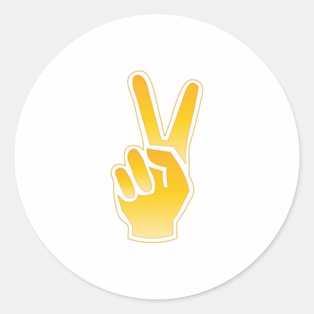 Pegatina Redonda Paz (Anverso)