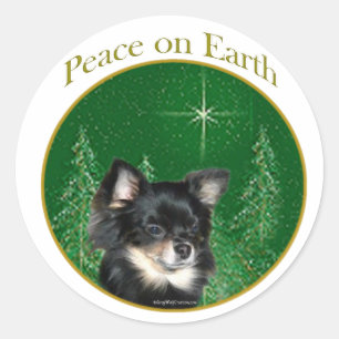 Pegatina Redonda Paz de Chihuahua