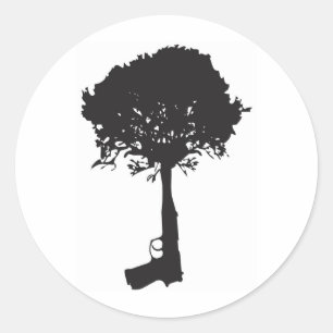 Pegatina Redonda paz de crecimiento