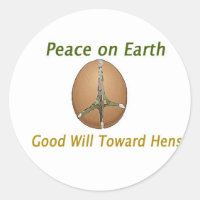 Paz en la Tierra Buena Voluntad hacia Hens