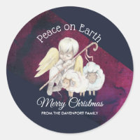 Paz en la Tierra Feliz Pastor de Navidad