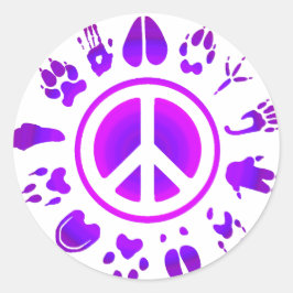 Pegatina Redonda paz furtiva2