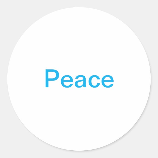 Pegatina Redonda Paz Jeff Hankamer Artjunkhaus Amante Splash-Art (Anverso)