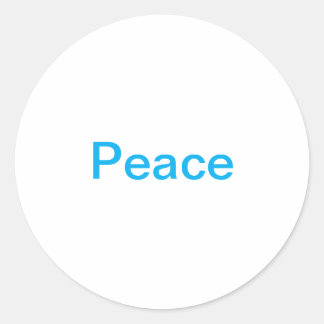 Pegatina Redonda Paz Jeff Hankamer Artjunkhaus Amante Splash-Art