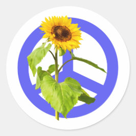 Pegatina Redonda Paz para Ucrania