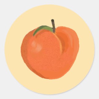 Pegatina Redonda Peach