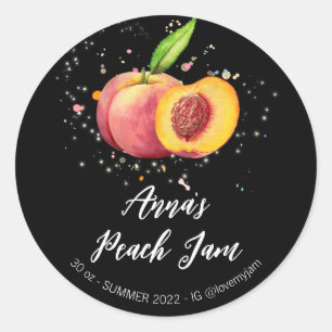 Pegatina Redonda *~* Peach AP30 Preserve jam Jelly casera