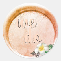 *~* Peach Bronze Floral Wax Seamp Boda